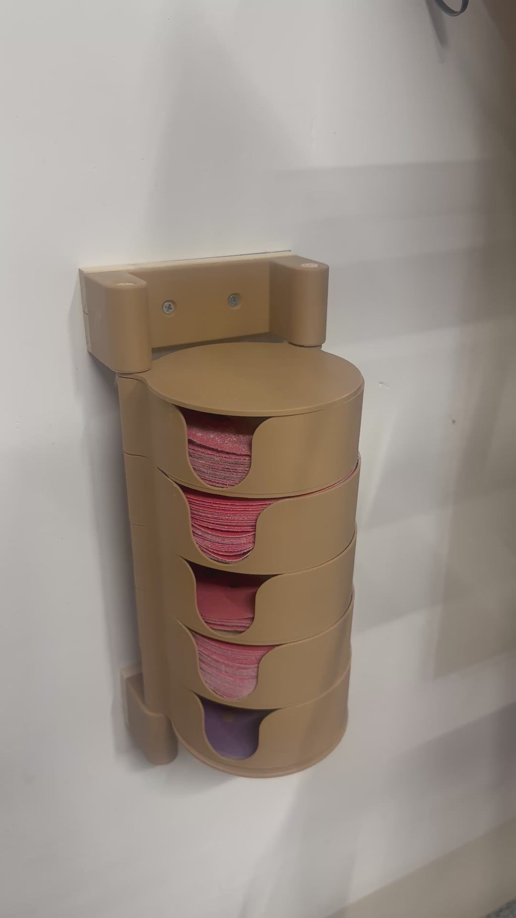 5″ Sanding Disc Holder | Wall-Mounted Workshop Organizer | Buster Buildz